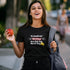 Black funny Monday t-shirt with bold AI humour graphic print — unisex cotton tee for Monday haters