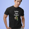 Coffee Stops Zombies Ok funny coffee lover graphic tee in black — unisex fit, sizes XS to 4XL