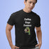 Coffee Stops Zombies Ok funny coffee lover graphic tee in black — unisex fit, sizes XS to 4XL
