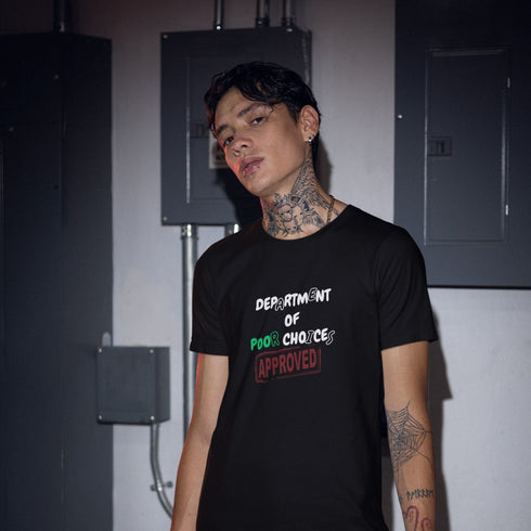Department Of Poor Choices T-Shirt | Humorous Graphic Tee