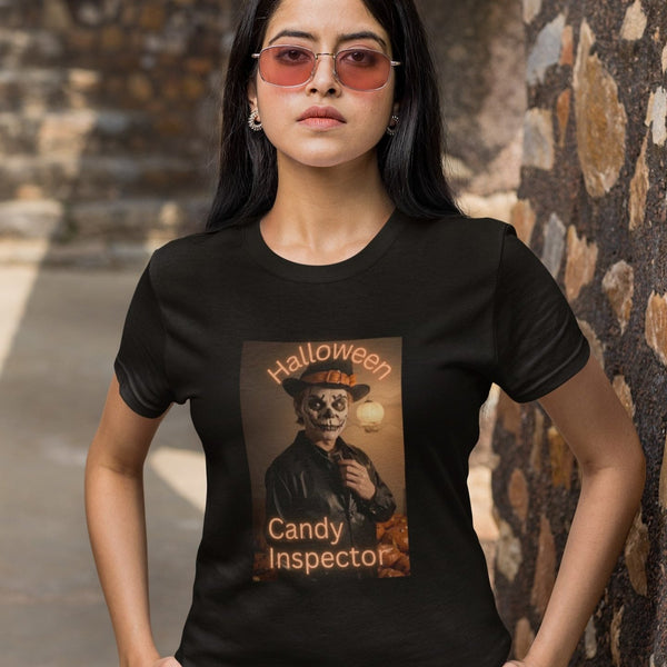 Halloween Candy Inspector T-Shirt - Fun & Spooky Graphic Tee for Halloween Lovers