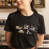 Black funny animal days of the week t-shirt – snail Monday to horse Friday graphic tee, perfect gift for animal lovers