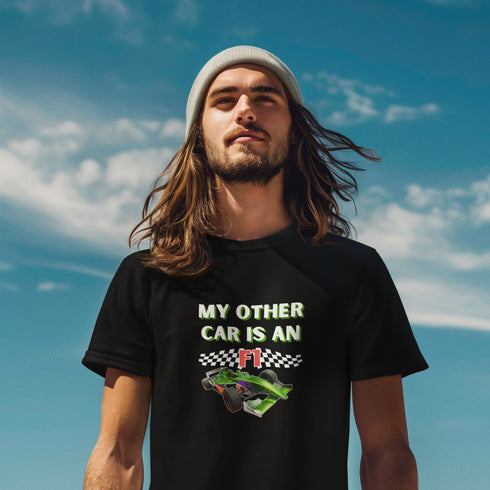 My Other Car Is an F1 T-Shirt – Funny Racing Fan Tee for Men & Women