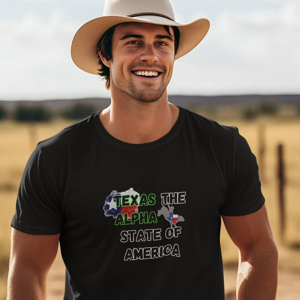 Texas: The Alpha State of America T-Shirt – Bold Lone Star Tee