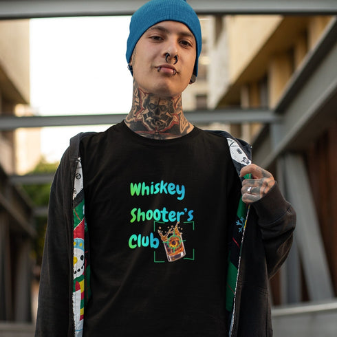 Whiskey Shooter's Club T-Shirt - Whiskey Lover Gift & Drinking Tee