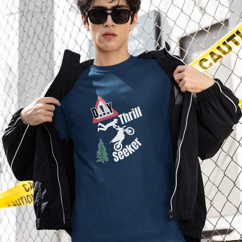 D.I.Y. Thrill Seeker Shirt – Bold Dirt Bike Stunt Tee for Adrenaline Junkies