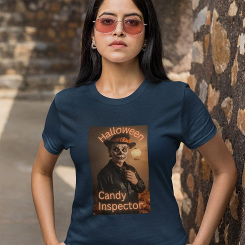 Halloween Candy Inspector T-Shirt - Fun & Spooky Graphic Tee for Halloween Lovers