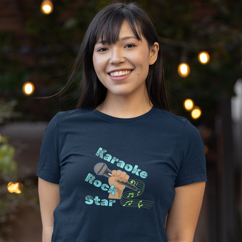 Karaoke Rock Star T-Shirt – Funny Music Lover Singing Tee