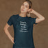 Funny t-shirt for moms that says Mom's Recipe 4 Life Yell Less Wine More blue