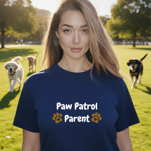 Paw Patrol Parent T-Shirt | Funny Dog Mom Dad Gift Tee