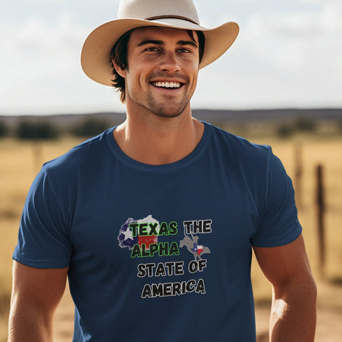 Texas: The Alpha State of America T-Shirt – Bold Lone Star Tee