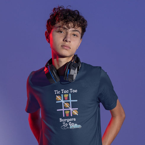 Tic Tac Toe Burgers To Go T-Shirt – Funny Fast Food Tee