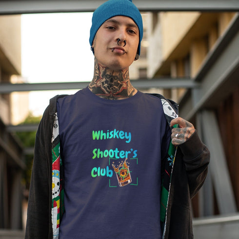 Whiskey Shooter's Club T-Shirt - Whiskey Lover Gift & Drinking Tee