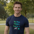 My Dog Thinks You're A 6 funny navy t-shirt – witty dog lover gift for him and her