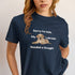 Navy Sorry I'm Late My Labrador Needed a Snuggle t-shirt – relatable Labrador owner humour tee, perfect gift for pet parents