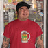 Red Crypto Beer Investor HODL Your Beer t-shirt – witty crypto meme gift tee for beer-loving investors