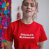 Red Chocolate Bloodhound graphic tee – bold dog breed shirt for Bloodhound enthusiasts and chocolate lovers