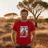 Red Don't Upset the Aussie funny kangaroo print tee — novelty Australian humour gift shirt