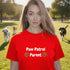 Red Paw Patrol Parent T-Shirt – funny dog dad mom graphic tee, soft breathable fabric, great pet lover gift