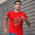Red Soi Dog Running Club t-shirt – bold dog lover running graphic tee, standout gift for active pet owners