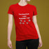 Bold red graphic tee with a relatable dog owner joke — ideal for casual wear, dog park outings, and anyone who loves their furry chaos agent