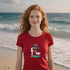 The Dog's In Charge sarcastic dog shirt in red — funny canine lover tee for anyone who takes orders from their furry boss