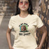 Soft cream dog lover t-shirt with Is My Dog A Genius Or Just Lucky slogan – cute quirky gift for pet parents