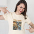 Mobile Phone Zombie T-Shirt in Soft Cream – Unique Novelty Gift Tee with Zombie Graphic