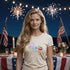 Soft cream unisex t-shirt with funny fireworks budget slogan — perfect patriotic gift for July 4th