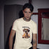 Soft cream This Is Fine meme t-shirt – vintage-feel dog in flames tee, great gift for meme enthusiasts