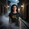 Black My Spirit Animal Zombie T-Shirt with a bold undead design, a funny Halloween tee for horror fans and casual everyday streetwear
