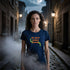 Navy blue zombie t-shirt showing the My Spirit Animal graphic, a creepy-cute Halloween shirt option for men and women in sizes XS to 4XL