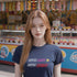 Navy Outta Candy Outta Patience graphic tee, a playful sweet tooth gift for casual days, parties, and Halloween.