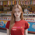Red sarcastic candy lover shirt featuring the Outta Candy Outta Patience slogan, a bold funny quote tee for Halloween.