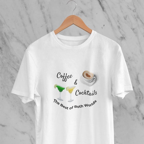 Coffee & Cocktails T-Shirt – The Best of Both Worlds in Style!
