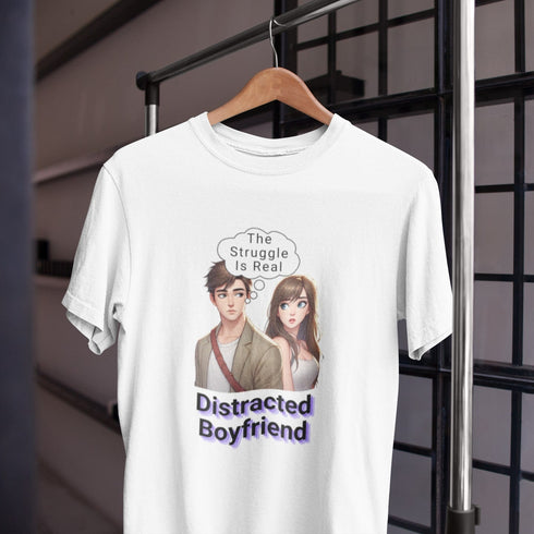 Distracted Boyfriend Meme T-Shirt - Funny Relatable Men's & Women's Tee