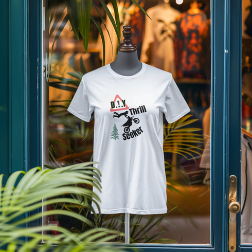 D.I.Y. Thrill Seeker Shirt – Bold Dirt Bike Stunt Tee for Adrenaline Junkies