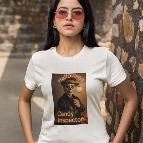 Halloween Candy Inspector T-Shirt - Fun & Spooky Graphic Tee for Halloween Lovers