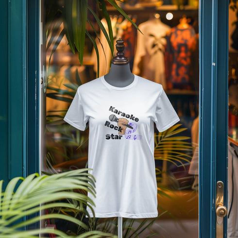 Karaoke Rock Star T-Shirt – Funny Music Lover Singing Tee