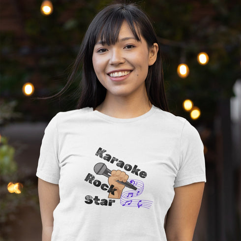 Karaoke Rock Star T-Shirt – Funny Music Lover Singing Tee