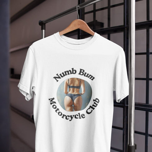 Numb Bum Motorcycle Club T-Shirt | Biker Humor Tee for Riders