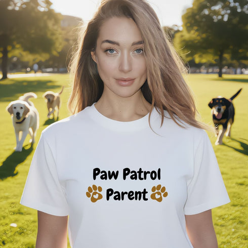 Paw Patrol Parent T-Shirt | Funny Dog Mom Dad Gift Tee