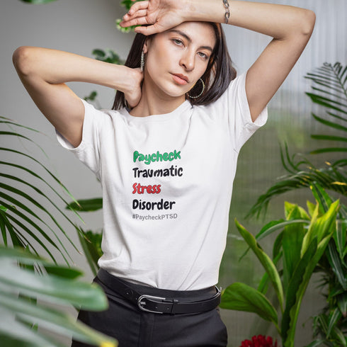 Paycheck Traumatic Stress Disorder T-Shirt – Funny Worklife Tee