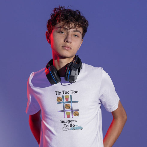 Tic Tac Toe Burgers To Go T-Shirt – Funny Fast Food Tee