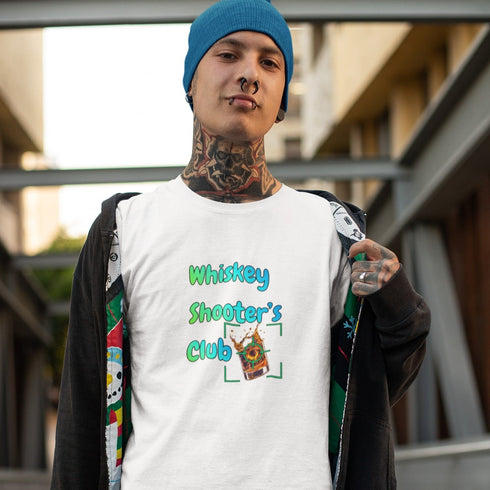 Whiskey Shooter's Club T-Shirt - Whiskey Lover Gift & Drinking Tee
