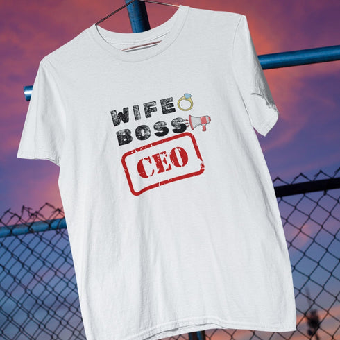WIFE BOSS CEO T-Shirt – Funny Empowerment Shirt for Women